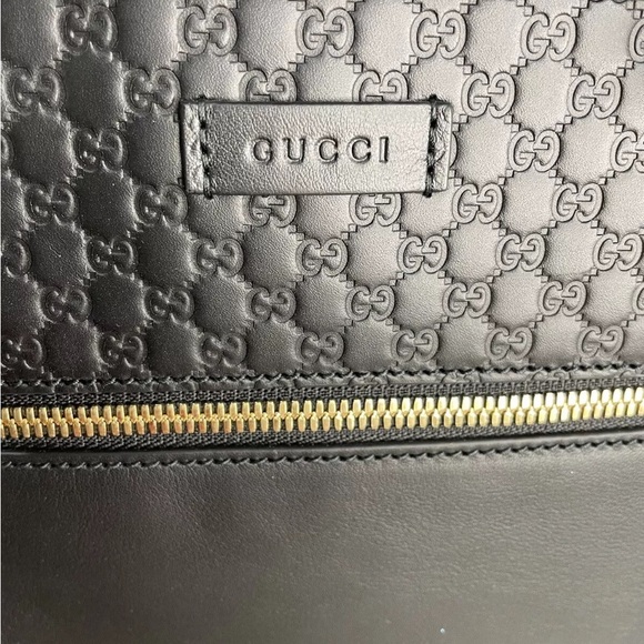 ❌SOLD❌ GUCCI BORSA MICROGUCCISSMA BLACK TOTE/HANDBAG! NWT! - Picture 9 of 9